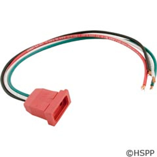 Hydro Quip Receptacle, Pump 1, 2 Speed, Molded, Red, 14/4 - 09-0022C-A