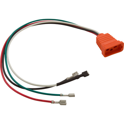 Hydro-Quip Receptacle,Fiber Optic,Molded,Orange,8/4-Also Used In Air Vh - 09-0026C