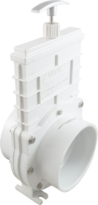 Valterra Products 4" Valve, Sxs, Pvc-White, Ss Padles - 6401