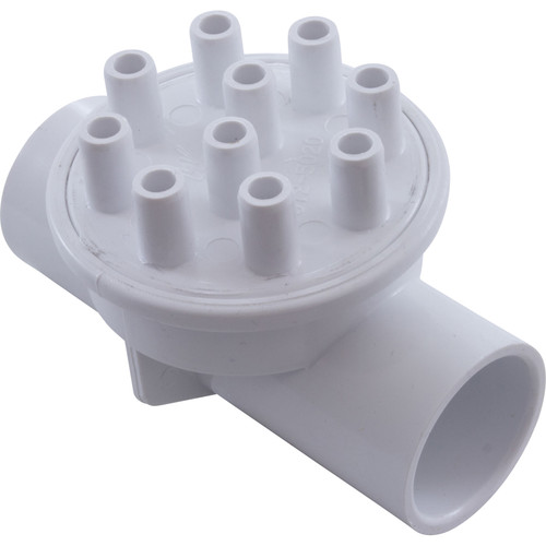 Waterway Plastics Manifold, 1" S X 1" S (10) 3/8" Barbs - 672-5080