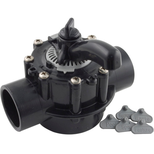 Custom Molded Products Diverter Valve,Hydroseal,1-1/2",2 Way,1-1/2"Skt X 2"Spg(Cmp) - 25912-154