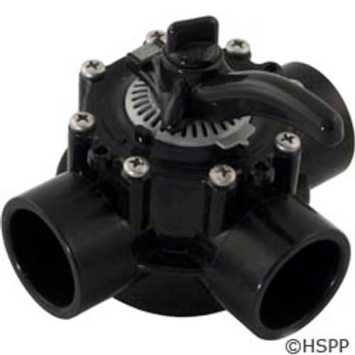 Custom Molded Products Diverter Valve,Hydroseal,1-1/2",3 Way,1-1/2"Skt X 2"Spg(Cmp) - 25913-154