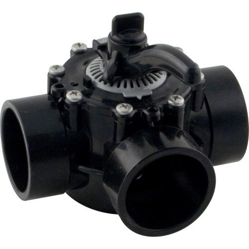 Custom Molded Products Diverter Valve,Hydroseal,2",3 Way,2"Socket X 2-1/2"Spg(Cmp) - 25913-204