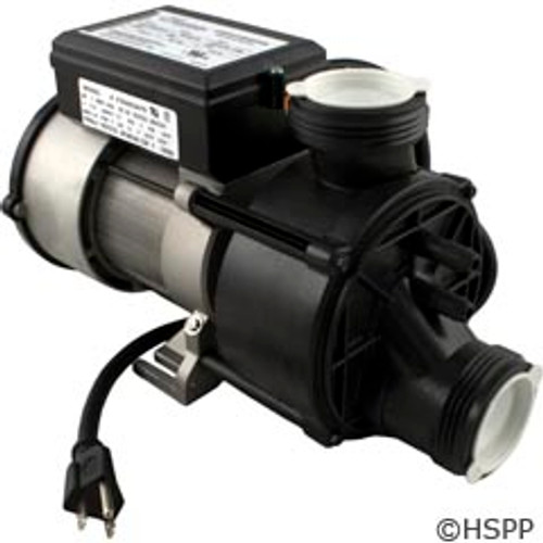 Waterway Plastics Genesis Bath Pump Complete, 7.5Amp, Nema Cord, Air Switch - 321HF10-0150