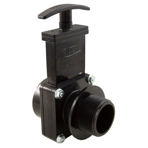 Valterra Products 1-1/2" Valve, Mipt X Slip, Abs-Black - 7105