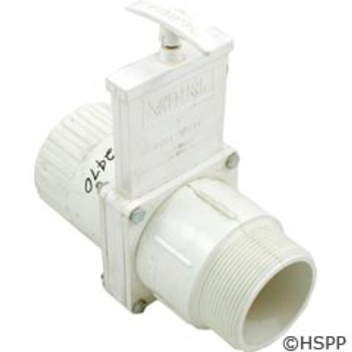 Valterra Products 3" Valve, Fiptxmipt, Pvc-White, Ss Paddles - 4308