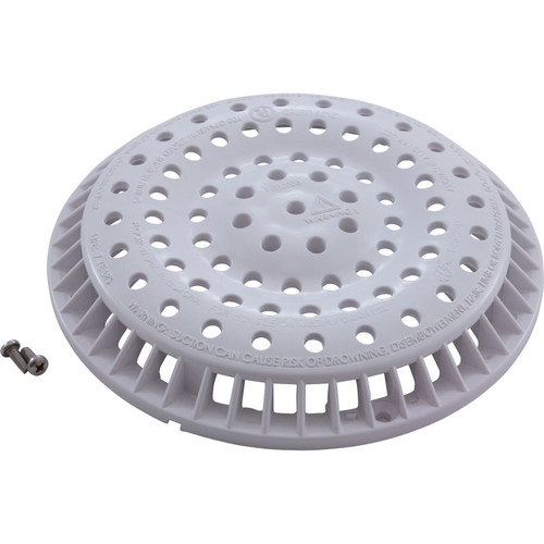 Waterway Plastics Cover, Anti-Vortex, White,  8" Round - 642-2150V