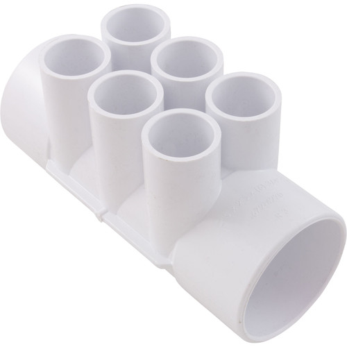 Waterway Plastics Manifold 2"S X 2"S, (6)3/4" Ports - 672-4270