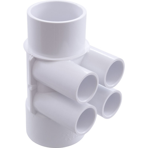 Waterway Plastics Manifold 2"S/2"Spg, (4) 3/4"S Ports - 672-4200