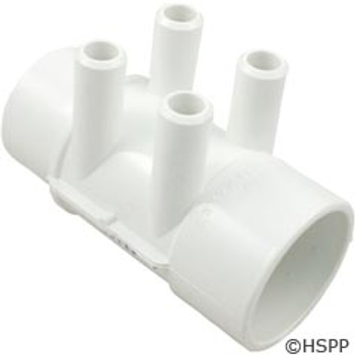 Waterway Plastics Sp Manifold 2"Sxspg(4)3/4"Barb All Point Up(Use 55-270-1519) - 672-4160