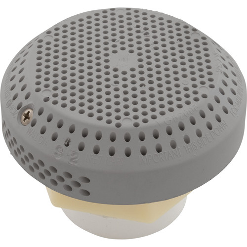Waterway Plastics Suction Assy,W/Hex Nut, Wall Fitting, Gray - 640-3257V