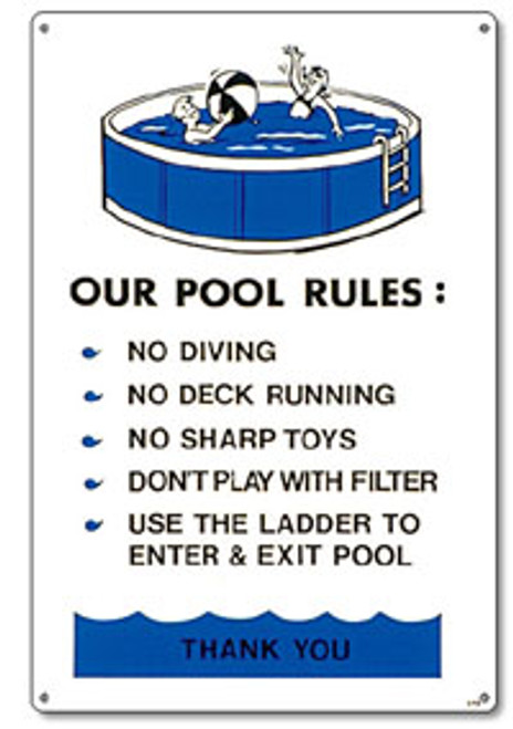 Pool Rules Poolmaster 