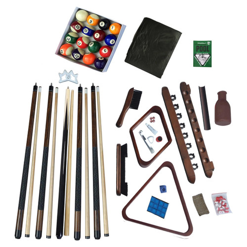 Deluxe Billiards Accessory Kit-Walnut