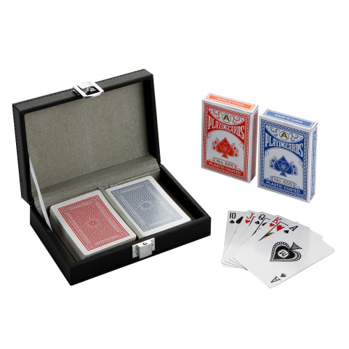 Monte Carlo Dual Deck Standard Playing Cards w/ Case