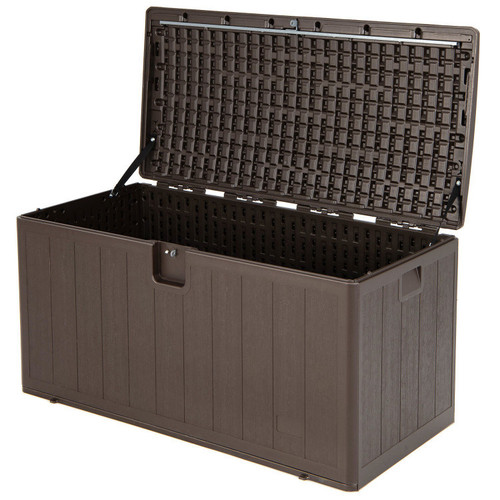 All Weather Large Deck Box Lockable Storage Container