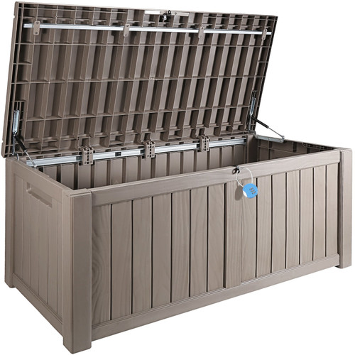 Outdoor Storage Deck Box, Waterproof with Aluminum Alloy Padlock