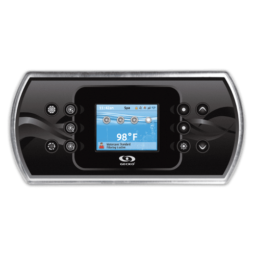 Gecko in.k800 Topside Control, 10 Buttons, Clear, with Overlay  - 0607-008030
