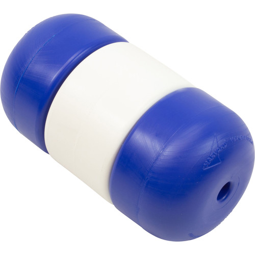 Pool Float, Handi-Lock, 5" X 9", 1/2" Rope, Blue/White/Blue  - IF5950