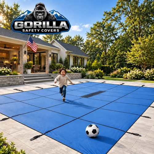 Gorilla Solid With Drains Safety Pool Covers - 16 Year Warranty