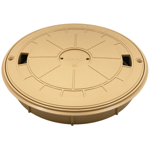 Cover and Collar, CMP In-Ground Gunite Skimmer, Round, Tan