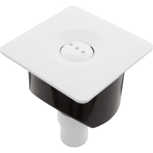 Deck Jet, CMP, Multi-Nozzle, Adj, White, Flangeless, Square