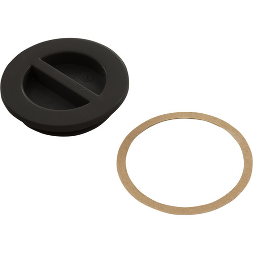 Flat Plug, CMP, 1-1/2" Male Pipe Thread, Black