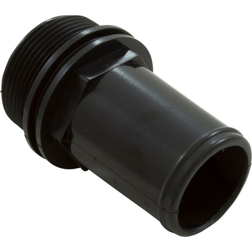 Hose Adapter, WW, 1-1/2"mpt x 1-1/2"hose, Male Smooth, Blk