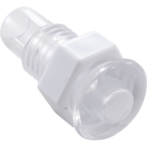 Light Wall Fitting,RD,Mini POL,1/2"hs,11/16"fd,Clear, 00023