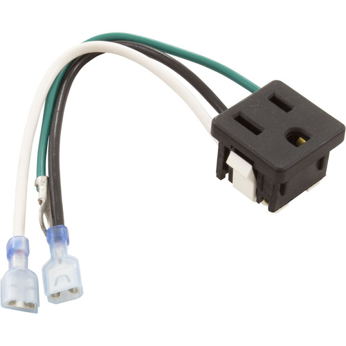 Outlet, 120Vac/15A, Snap-In