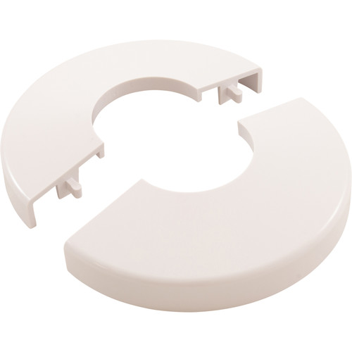 Pool Ladder Escutcheon, Clip On, White