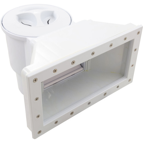Skimmer Complete, Champlain Plastics, Wide Mouth, White