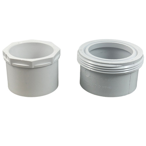Tailpiece Kit, HQ, 2-1/2"s, w/ 2-1/2"sp x 2"s Reducer