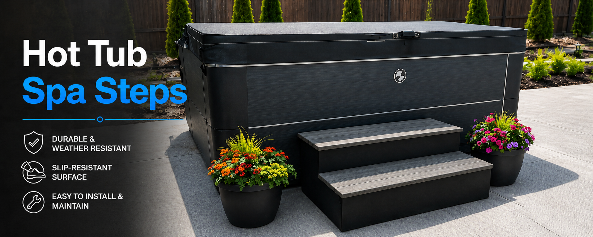 Hot Tub Spa Steps