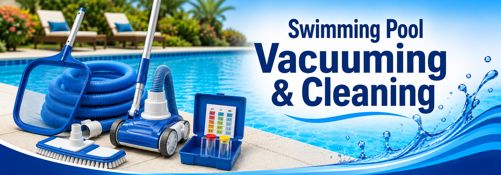 Swimming Pool Vacuuming and Cleaning