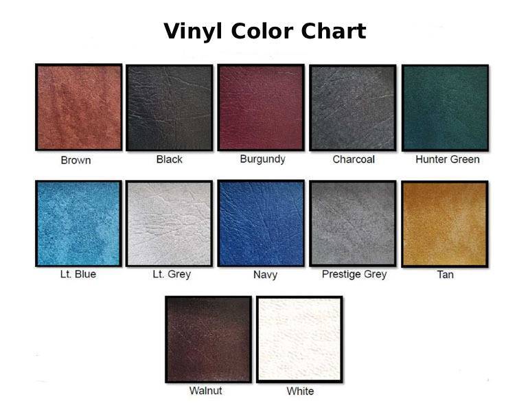 Prestige Spa Cover Vinyl Color Chart