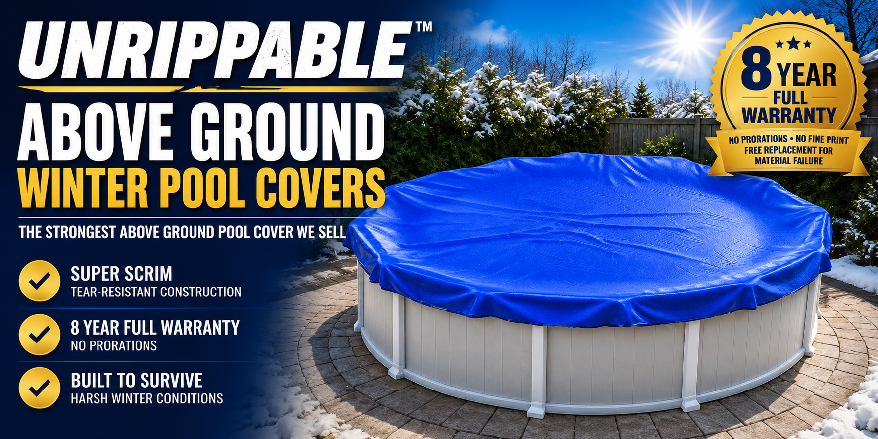 Above Ground Unrippable Pool Covers