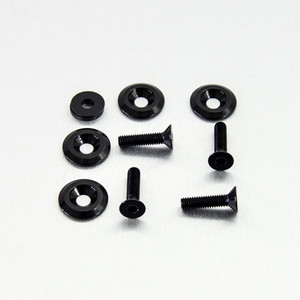 Aluminium Countersunk Bolts (M6x25mm) & Washers (M6x22mm) Pack x4 Black Aluminium Countersunk Bolts (M6x25mm) & Washers (M6x22mm) Pack x4 Black