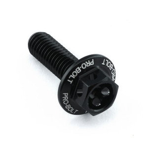 Aluminium Flanged Hex Bodywork Bolt M5x(0.80mm)x16mm Race Spec Etched Black