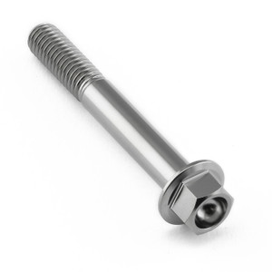 Titanium Flanged Hex Head Bolt M6x(1.00mm)x45mm
