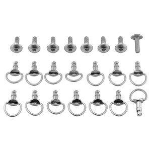 Aluminium Fairing Kit Yamaha YZF1000 R1 Quick Release D-Ring 00-01 Silver