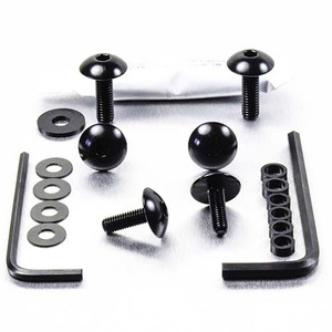 Aluminium Mudguard & Hugger Bolt Kit Black