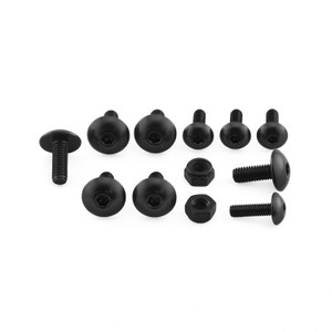 Aluminium Mudguard & Hugger Bolt Kit Black