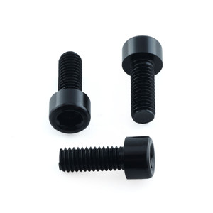 Aluminium Rear Brake Reservoir & Master Cylinder Bolt Kit Black