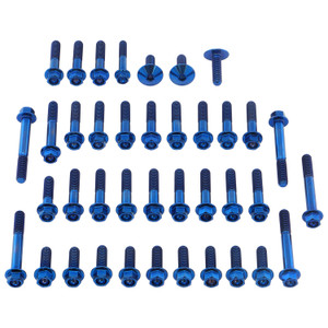 Titanium Engine Kit Yamaha MT-09 / R9 / XSR900 Flanged Hex Head Bolt Blue