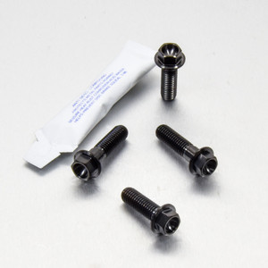 Stainless Steel Rider Footrest Hanger Bolt Kit Black