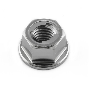 Titanium Flanged Metal Lock Nut M8x(1.25mm) Titanium Flanged Metal Lock Nut M8x(1.25mm)