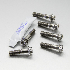 Titanium Top & Bottom Clamp Yoke Pinch Kit Race Spec