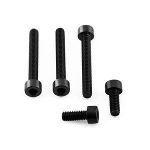 Aluminium Fuel Cap Bolt Kit Black