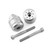 Aluminium Bar Ends Honda 10 Pair Silver