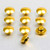 Aluminium Button Insert M6 (Fits 5mm AK) Pack x10 Gold